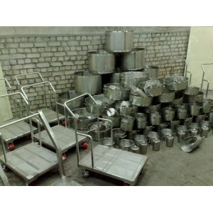 Емкость технологическая, тележка