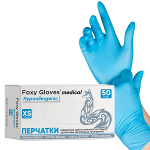 Перчатки нитриловые FOXY Gloves 3,5гр.